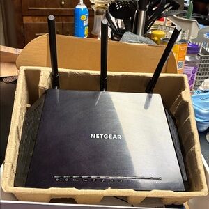 NETGEAR Black Wireless Router with Antennas